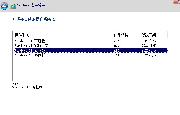 7-選擇win11版本